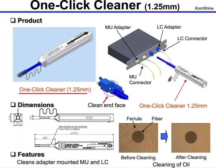 Очиститель fujikura one-click cleaner 1,25 мм. Очиститель оптических коннекторов 1,25мм. 5 mm. Snr one-click cleaner. 1 click cleaner.