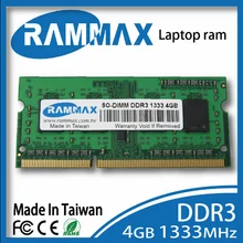 SO-DIMM 1333Mhz Laptop Ram Memory 1x4GB DDR3 PC3-10600/1.5v 204-pin/ CL9/high compatible with all brand motherboards of Notebook