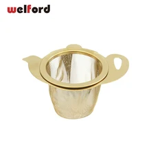 Высококачественная чайная корзинка для заварки из нержавеющей стали, сетчатый ситечко для чая с ручками и крышкой, фильтры для чая и кофе