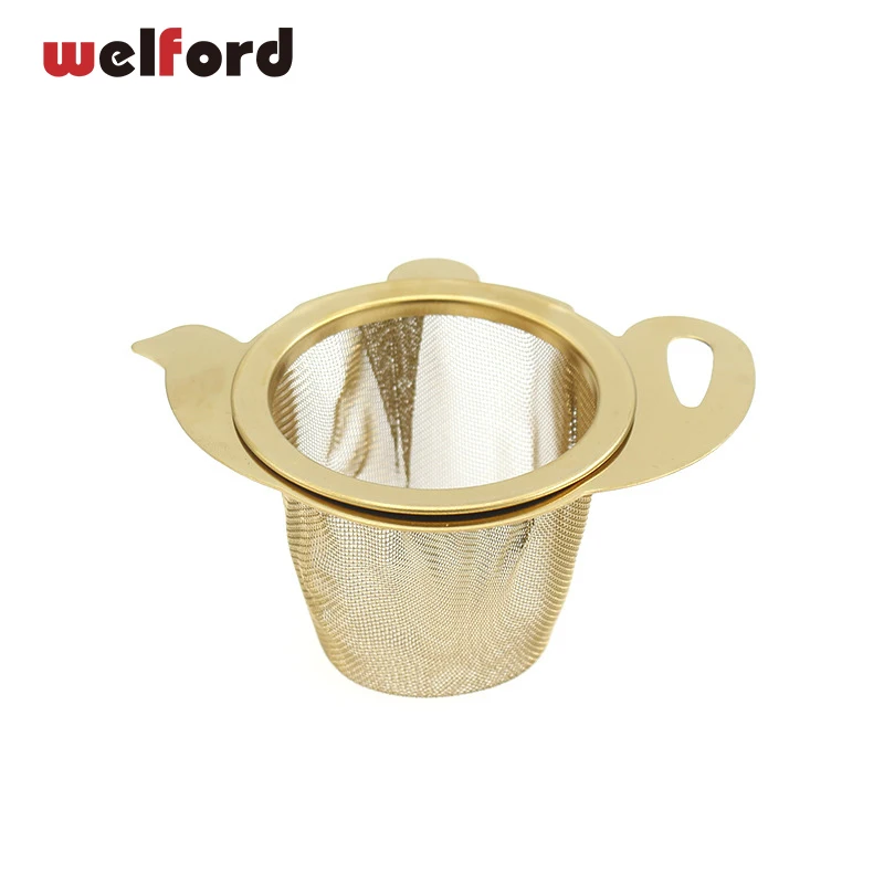 

High Quality Stainless Steel Tea Infuser Basket Fine Mesh Tea Strainer with Handles Lid Tea and Coffee Filters Loose Tea Lea