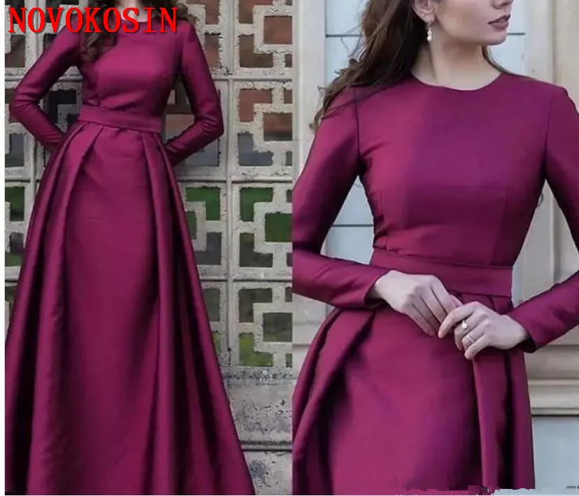 2019 Druif Moeder van de Bruid Jurken A Line Lange Mouwen Bruidegom Formele Godmother Wedding Party Gasten Gown Plus Size 2019 Druif Moeder van de Bruid Jurken A Line Lange Mouwen Bruidegom Formele Godmother Wedding Party Gasten Gown Plus Size