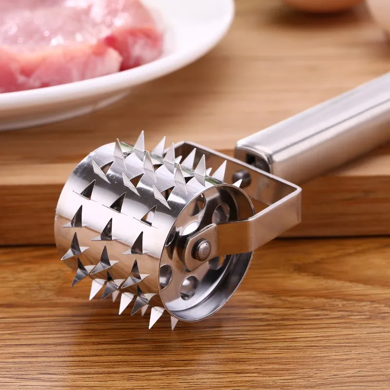 KCASA KC-MT090 Stainless Steel Meat Rolling Pounder Needle Steak Tenderizer Tender Kitchen Tools