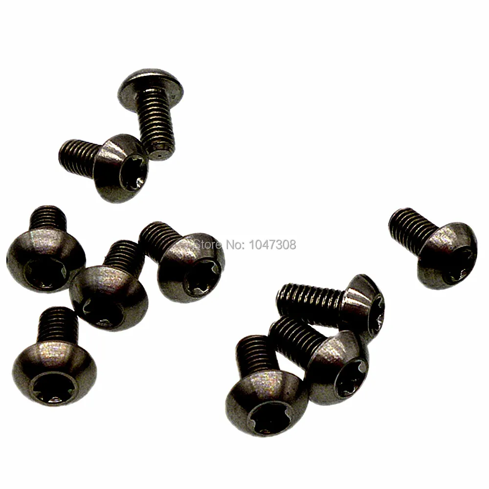 12pcs Titanium Disc Brake Rotor Bolts M5x10mm Ti Screws Disc Rotor
