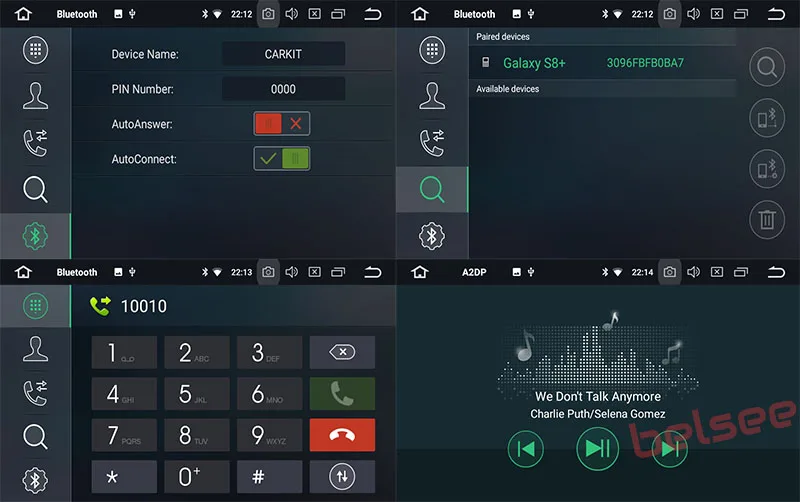 Bluetooth on car radio