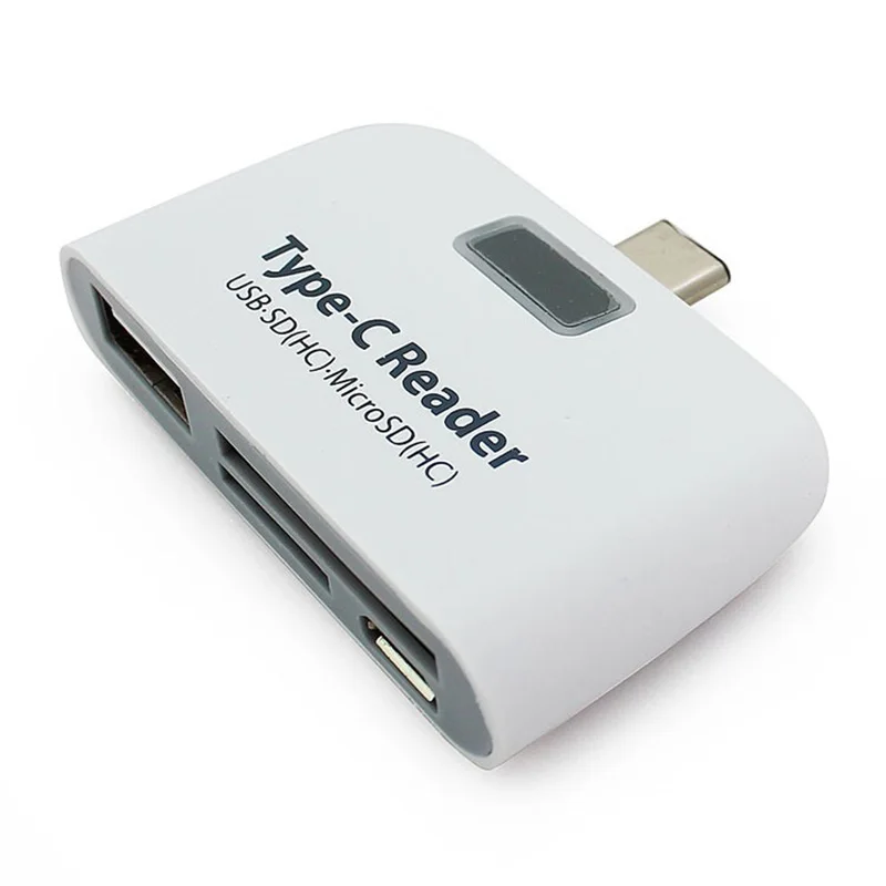 3 в 1 USB 3,1 type C для Macbook Phone Tablet USB-C TF SD Micro OTG кардридер многофункциональный адаптер для карт памяти