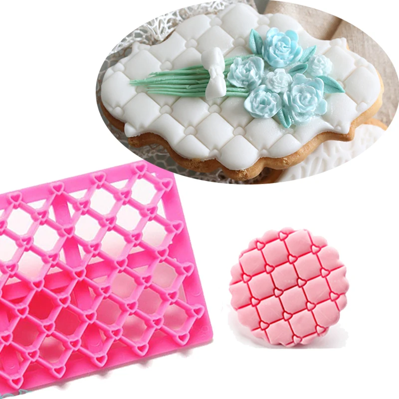 9 видов стилей, 1 шт., пластиковые формы для печенья, торта, печенья, резак, помадный кружевной торт, украшение, тиснение, резак для печенья, кухонный