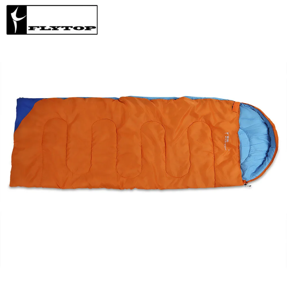FLYTOP Outdoor Adult Foldable Envelope Sleeping Bag Water Resistant 4
