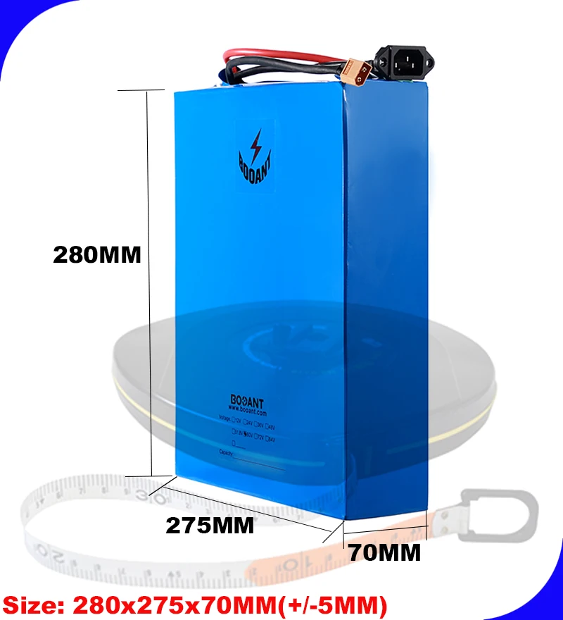 Perfect Electric Bicycle Lithium Battery 52V 30AH E-bike Lithium ion battery pack 18650 14S 52V for Bafang BBSHD BBS02 1500W 2000W Motor 10