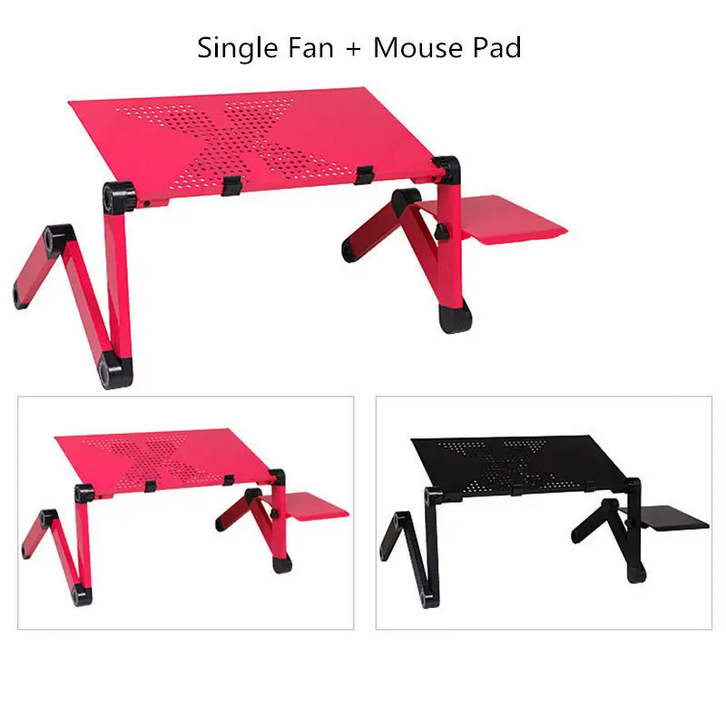  Portable Adjustable Laptop Standing Desk for Bed Sofa Folding Laptop Table Notebook Desk With Mouse