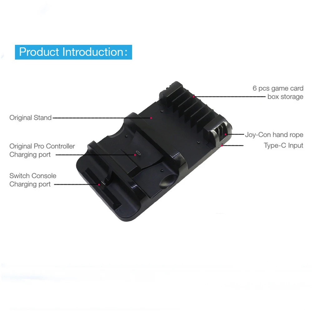 Многофункциональная подставка для зарядки док-станция для консольного переключателя n-switch