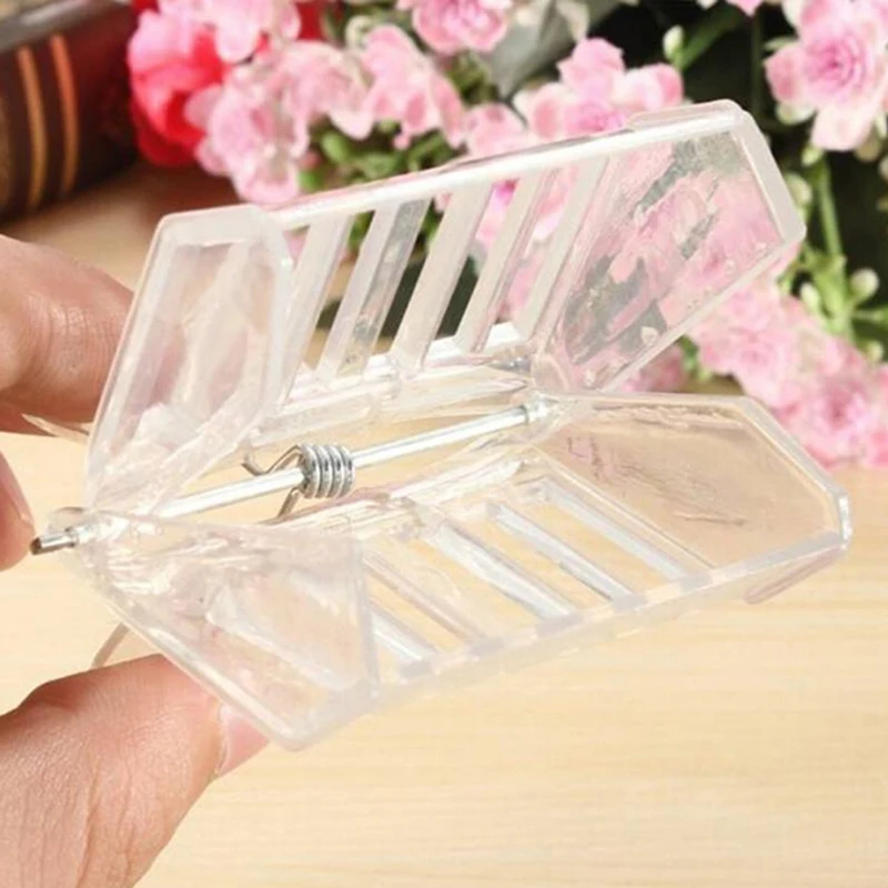 

Transparent Beekeeping Clip Queen Bee Catcher Cage With Clips Bee Catcher Durable Beekeeper Tool Equipment