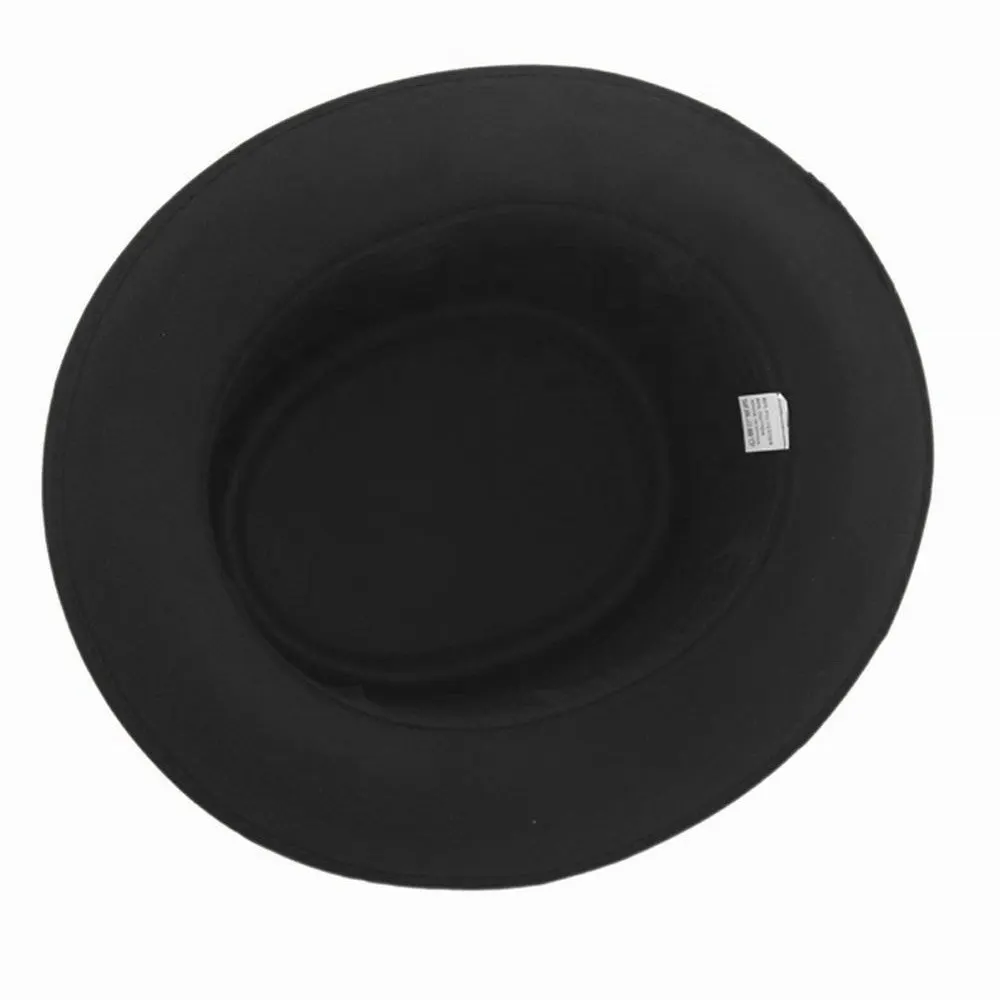 Шляпа для папы со свининой мужчин и женщин шерсть осенняя плоская Fedora шляпа