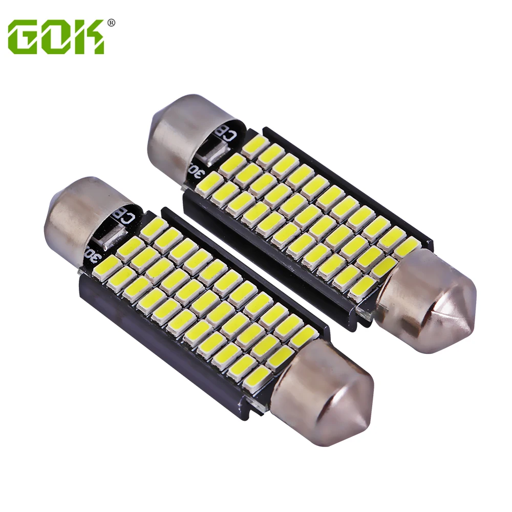 20x41 мм Festoon светодиодный купол C5W 42 мм 3014 33SMD светодиодный Canbus подсветка дверей автомобиля Чемодан лампа Автомобильный источник для светодиодов