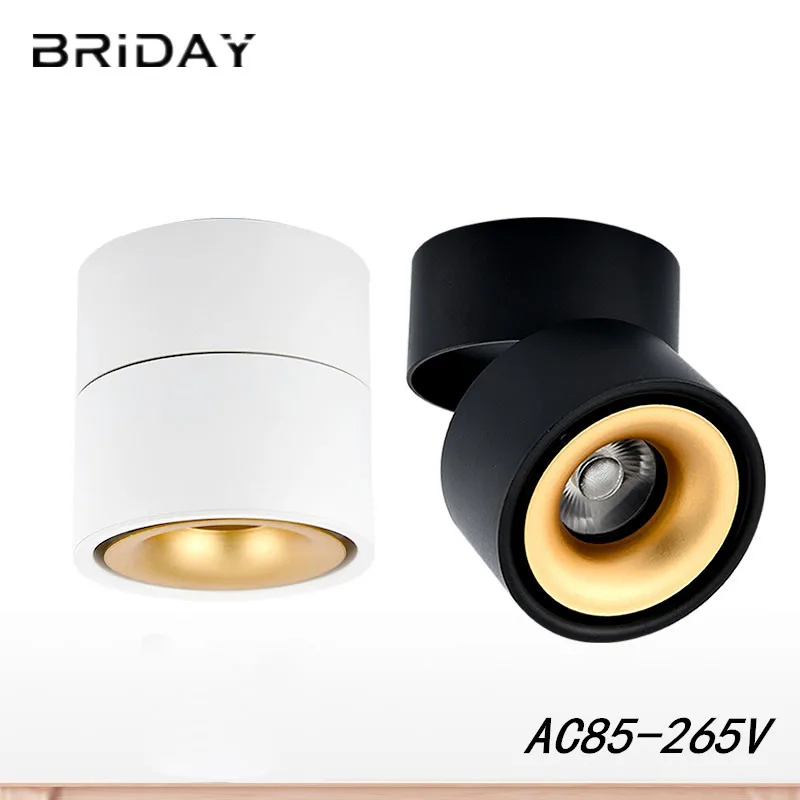 

Surface Mounted Mini Embedded COB LED Downlights 5W 7W 12W 360 degree rotation LED Ceiling Lamp Spot Light Downlight AC85-265V