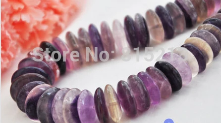 

ddh001510 Natural lavender coin Amethyst tower necklace
