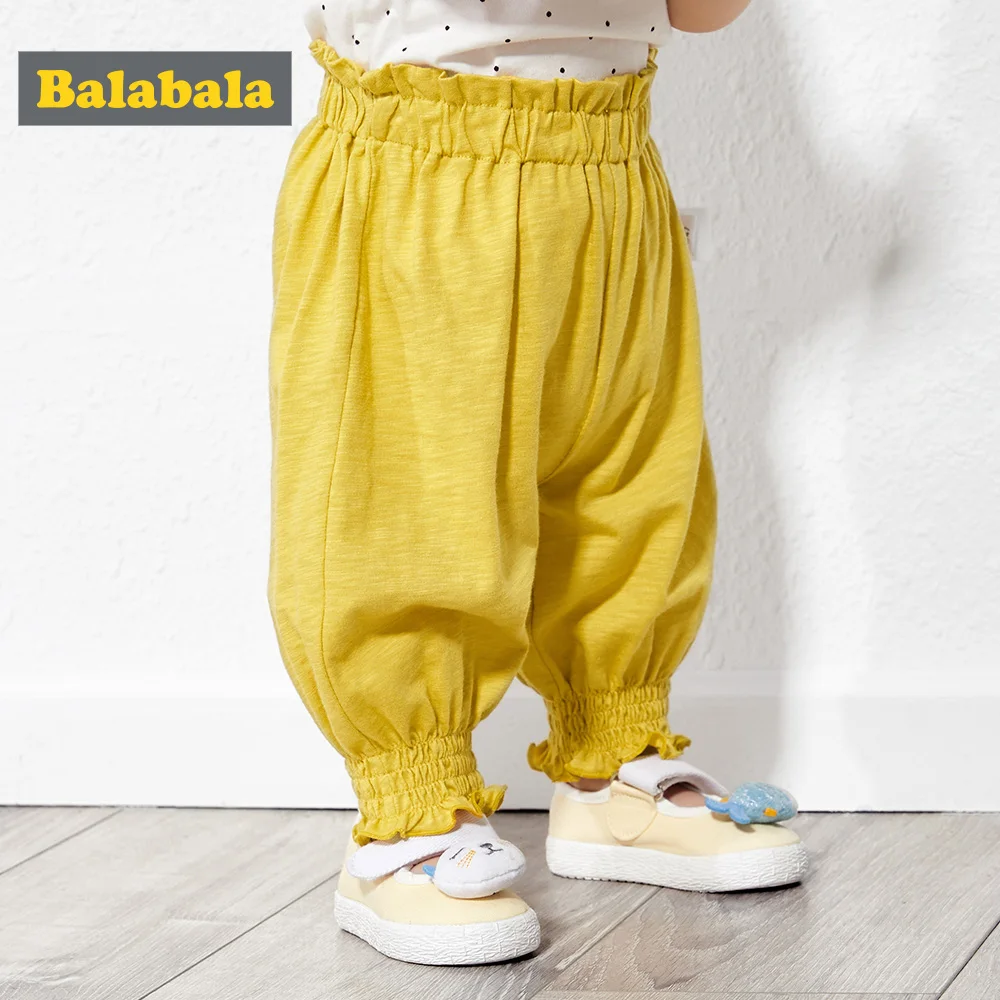 Брюки BalabalaGirls Новинка лета 2019 Детские корейские противомоскитные штаны