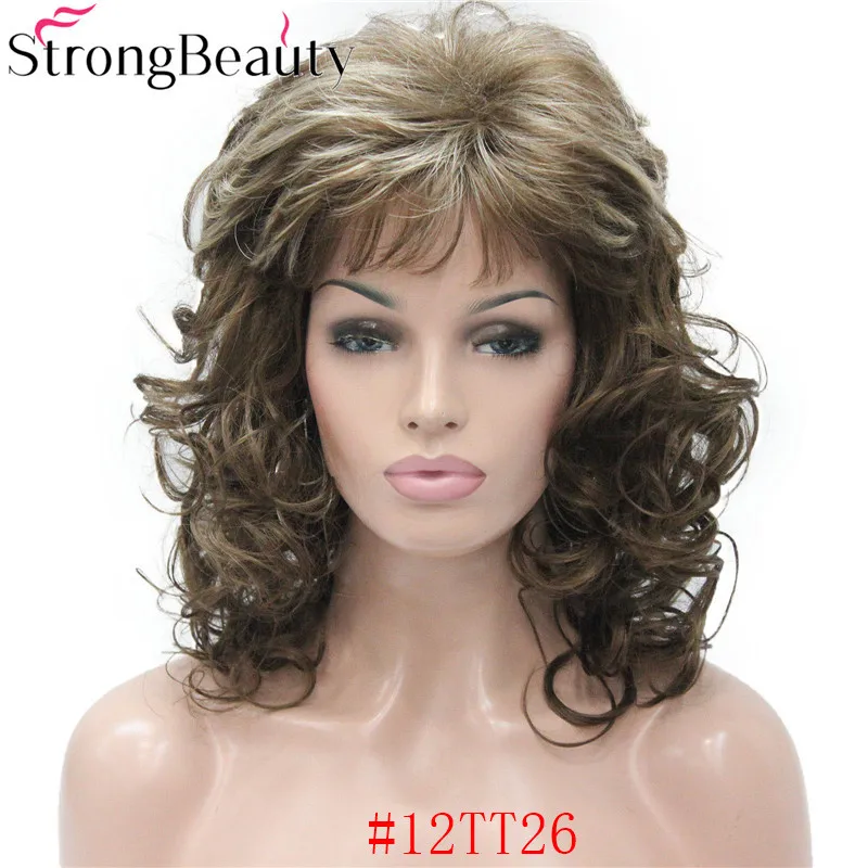 E-1560AL-AA 12TT26new light reddish brown mix with blonde curly 20 long women' synthetic hair wig (1)-2