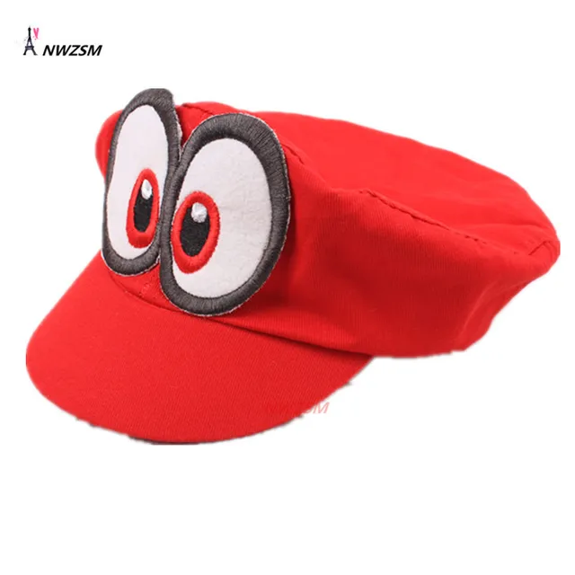 halloween party wholesale 10 pcs super mario hat red odyssey mario