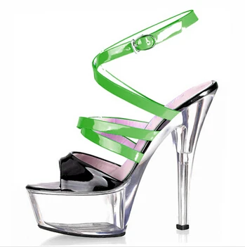 01 Femmes Hauts forme Sandales Chaussures 15 Bobine À 05 Plate 02 06 Pôle Sexy Cm Danse 03 04 Talons wqxgEIfWT