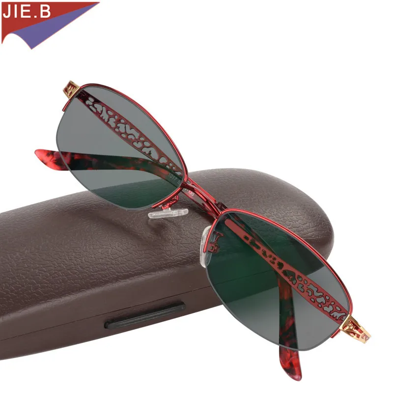 Najtaniej 2019 moda eleganckie kobiety przejście słońce okulary do czytania z fotochromem kobiety dioptrii okulary Presbyopic