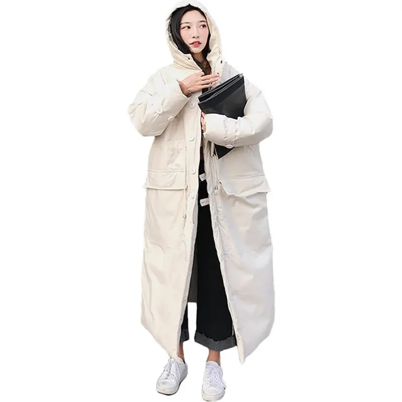 Winter Coat Women Parka Jacket Warm Hooded Large Size Long Jacket Thicken Outerwear Long Sleeve Jacket Coat Casaco Feminino Q717 Winter Coat Women Parka Jacket Warm Hooded Large Size Long Jacket Thicken Outerwear Long Sleeve Jacket Coat Casaco Feminino Q717