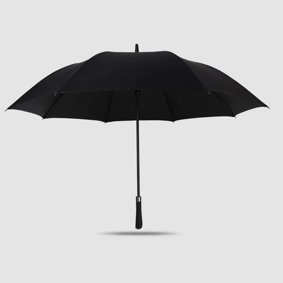 

Umbrella Black Long Handle Umbrella Manually Vinyl Automatic Waterproof Windproof Sunny Rain Umbrella clear umbrella 50RR076