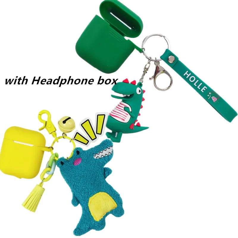 

Multifunctional Dinosaur keychain Party Favor Headphone box Pendant Dinosaur theme Key ring Party Decor Kids Gifts