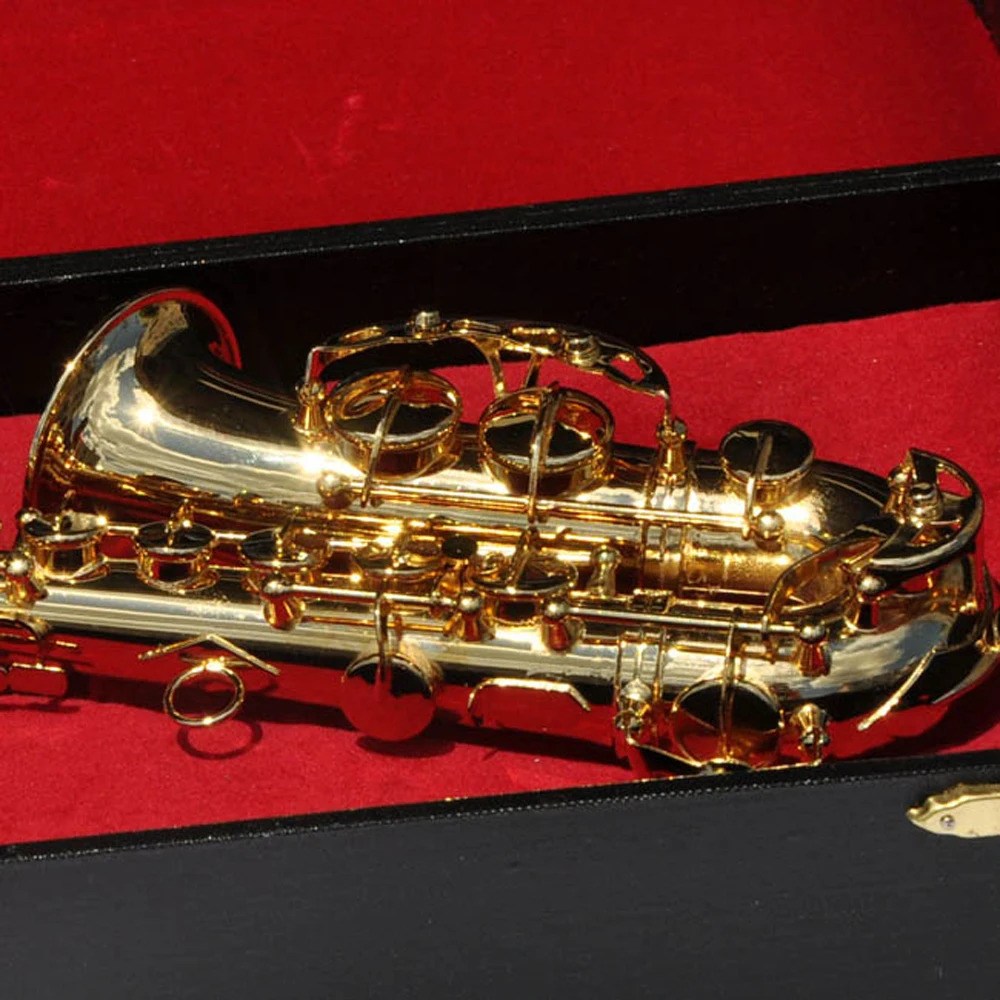 MoonEmbassy Tenor SaxophoneModel Миниатюрный дисплей Модель саксофона реалистичная модель музыкального Любителя подарок на день рождения музыкальный инструмент