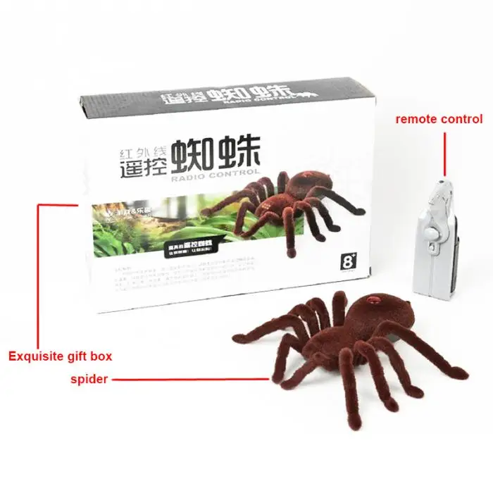 Brinquedo de Controle Presente para Halloween Simulação Aranha Remoto Engraçado Brincadeira Casa Assombrada Bm88 14 Animais e robôs por radiocontrole