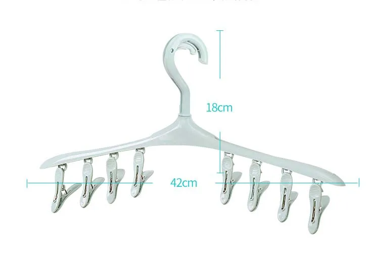 Пластиковая портативная вешалка для ванной комнаты со съемными зажимами, вешалки для одежды, носки, нижнее белье, зажимы для сушки
