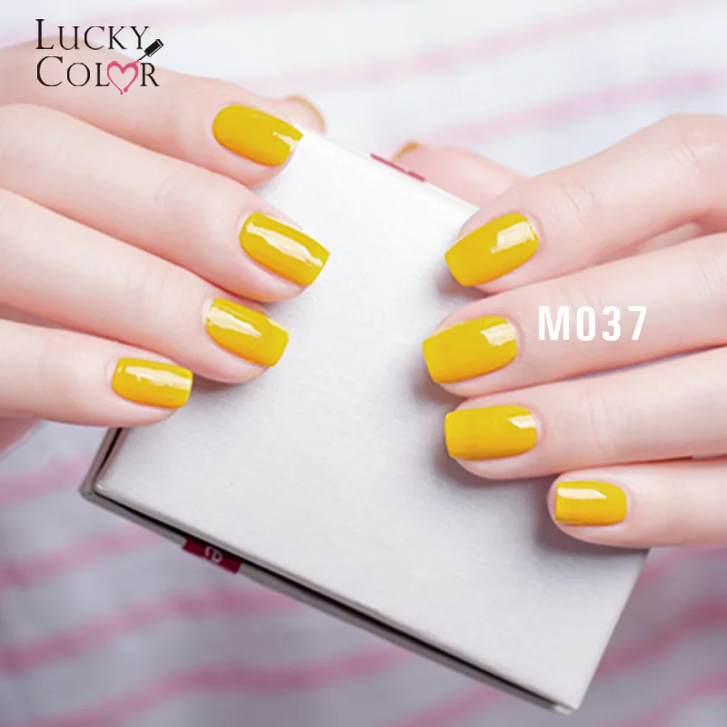 Yellow Gel Nail Polish High Quality Long-lasting Soak Off UV LED 10MLBottle 12 Colors Pure Nail Art Tool (2)
