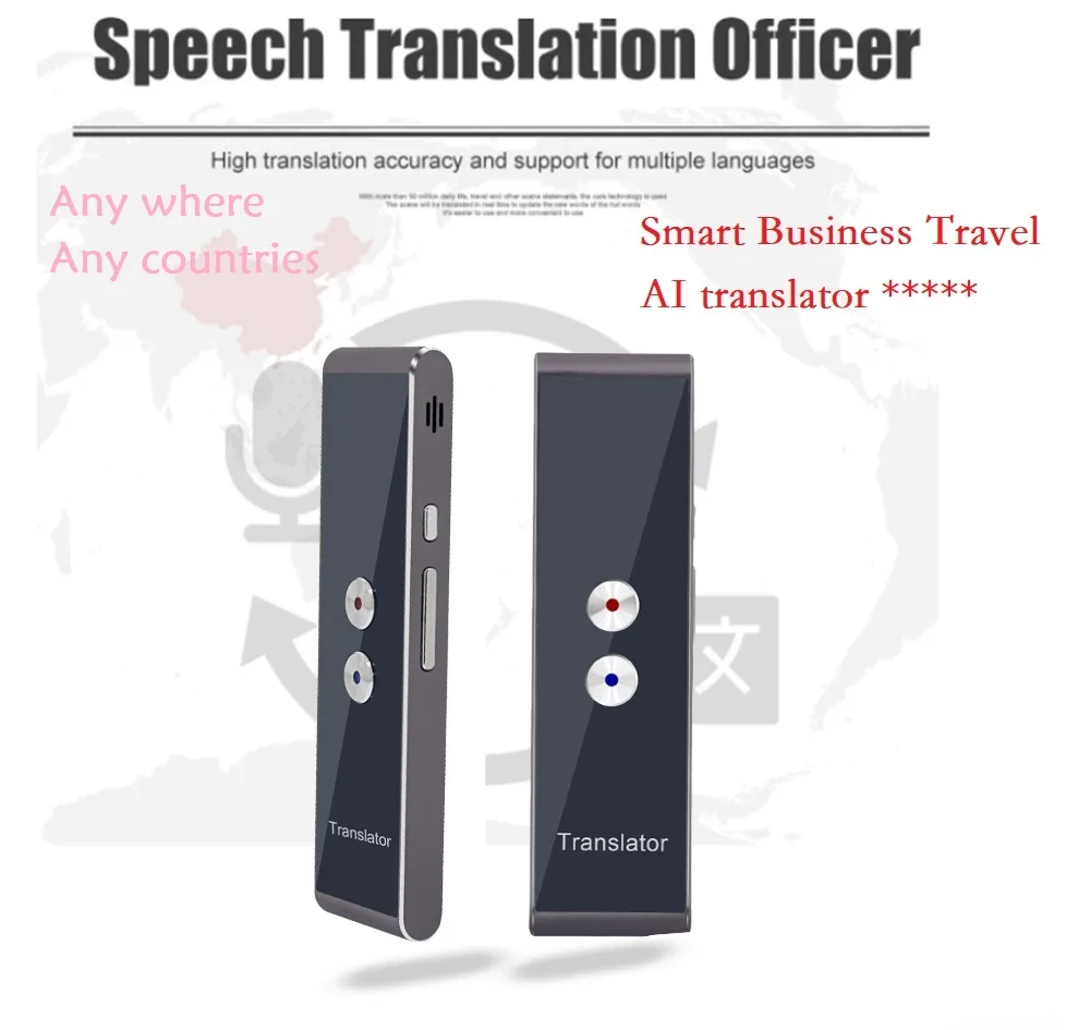 

Portable Smart Voice Translator Upgrade Version for Learning Travel Business Meeting 3 in 1 voice Text Photo Language translator