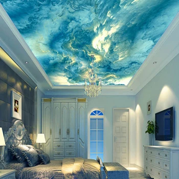 

Personalized Customization 3D Ceiling Mural Abstract Art Color Clouds Photo Wallpaper Hotel Restaurant Gallery Creative Frescoes