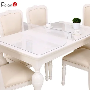 

Pa.an Soft Plastic Glass Tablecloth Waterproof Transparent PVC Table Cover Coffee Mat Crystal Plate Anti-scalding Oil-proof