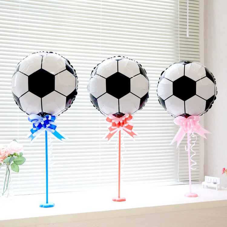 10pc 18 inch Soccer Balls The new football is red and gold Football Latex Balloons Birthday Party Children's Toys Football Theme
