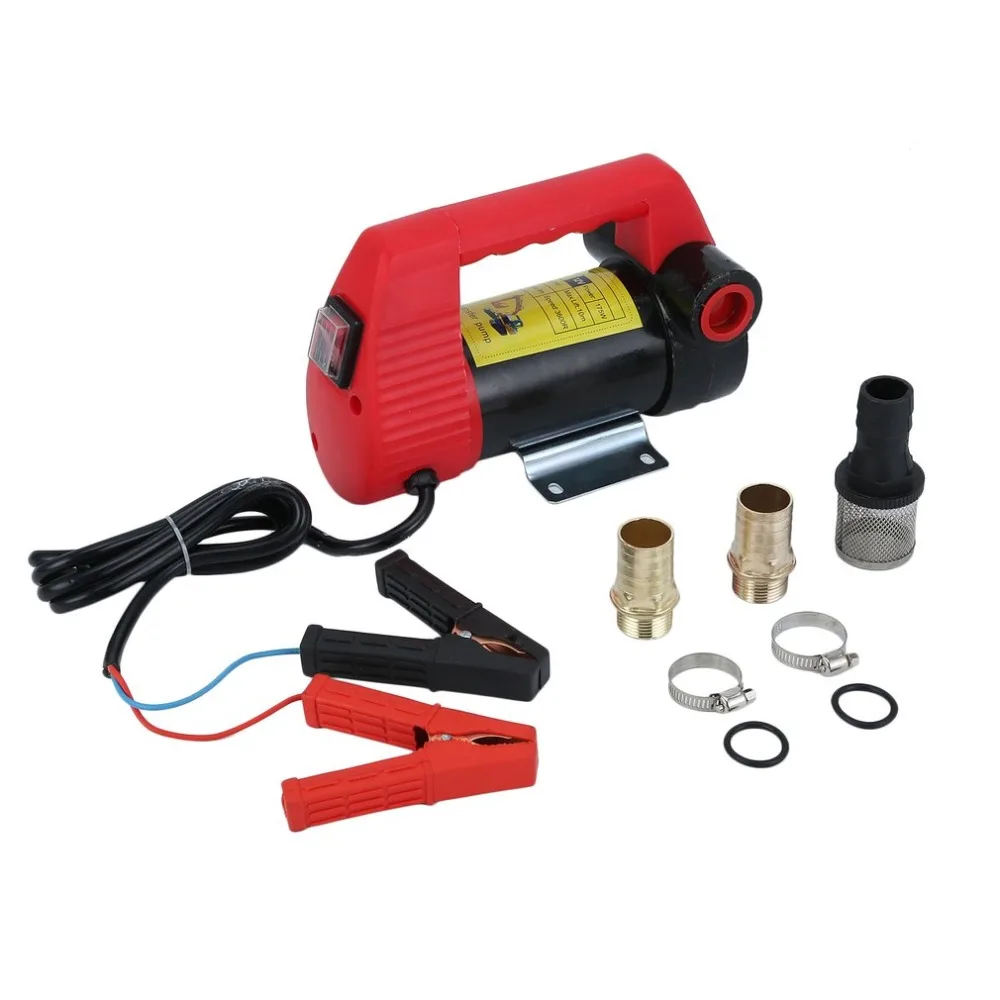 

Powerful 12 Volt DC Portable Fuel Oil Transfer Pump Priming Car Auto Trucks Self Priming Device 45L/Min Power Tool