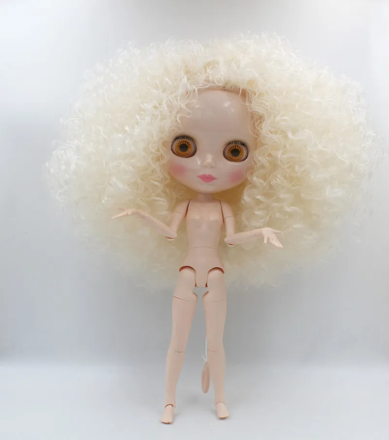 

Free Shipping big discount RBL-741J DIY Nude Blyth doll birthday gift for girl 4color big eye doll with beautiful Hair cute toy