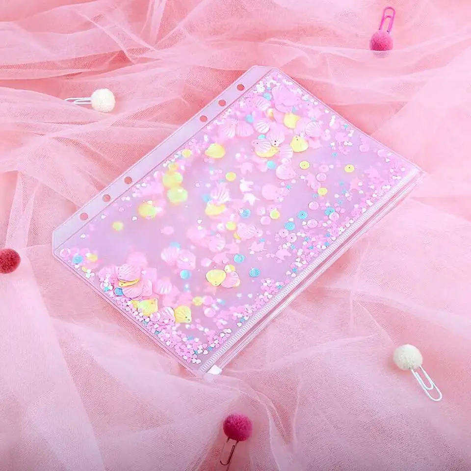 

Journal Agenda Filofax A5/A6 PVC Binder Divider Folder Zipper Index Spiral Bag for Notebook Plannner Stationery Office Supplies