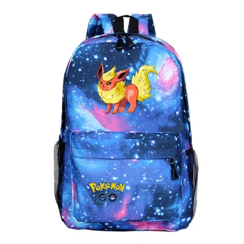 

beautiful Pokemon Flareon backpack Boys Girls school Backpacks kids Teenager New Backpack Book knapsack