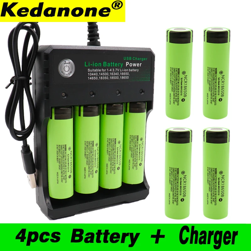 Большая емкость 18650 литиевая батарея 3400 mAh 3 7 V для Panasonic ncr 18650B игрушка-фонарик