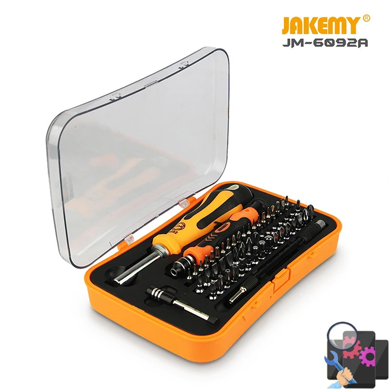 JAKEMY JM-6092A портативный профессиональный набор инструментов Отвертка 57 в 1