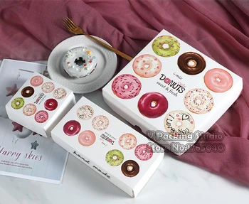 

Doughnut box,cake macaron packaging box ,cake box food boxes 100piece\lot