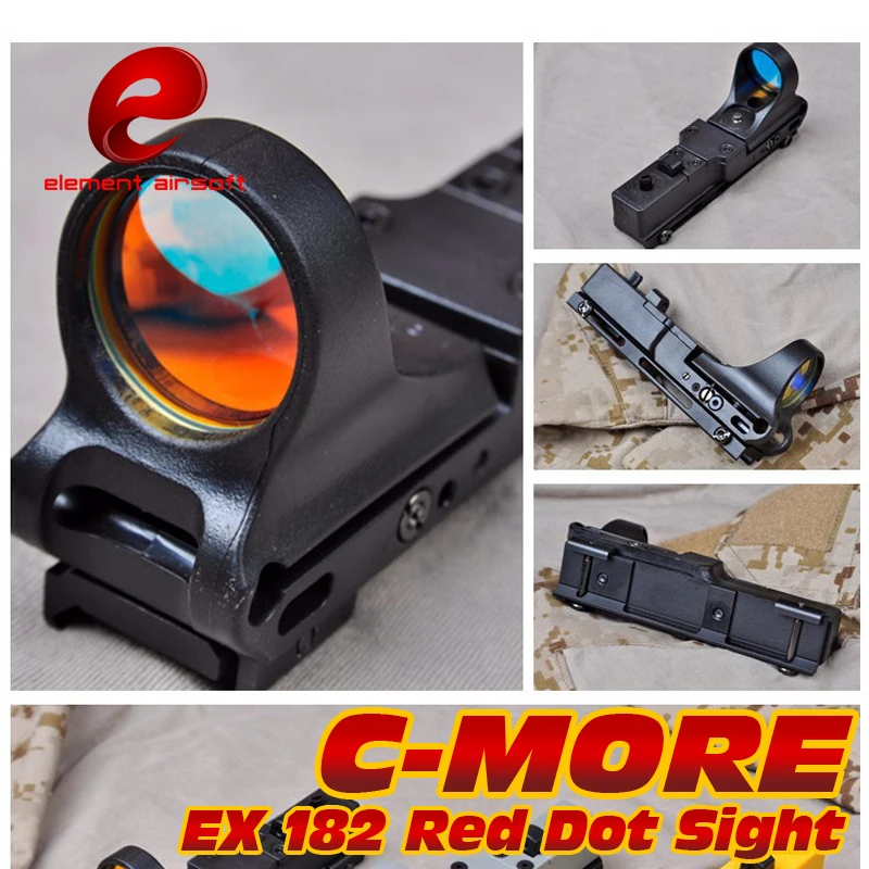 EX 182 Элемент airsoft охота коллиматорный sightSeeMore Железнодорожный Reflex C-БОЛЬШЕ охота Red Dot Sight коллиматорный прицел