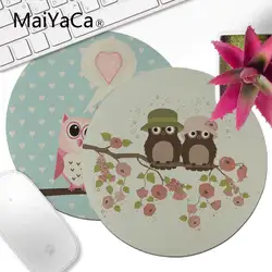 MaiYaCa Love пара, семейство сов, геймерская скорость, мыши, розничная продажа, маленький резиновый круглый коврик для мыши, аниме