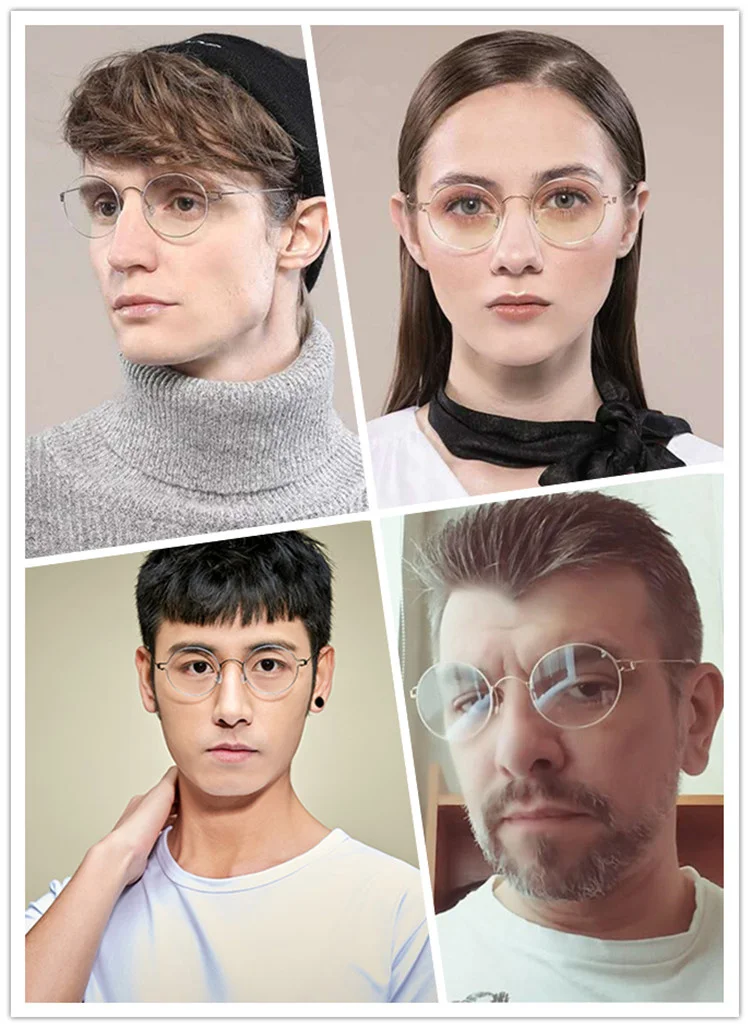 Ретро Круглые очки оправы мужские титановые очки Morten Oculos feminino Lentes Opticos Mujer gafas de