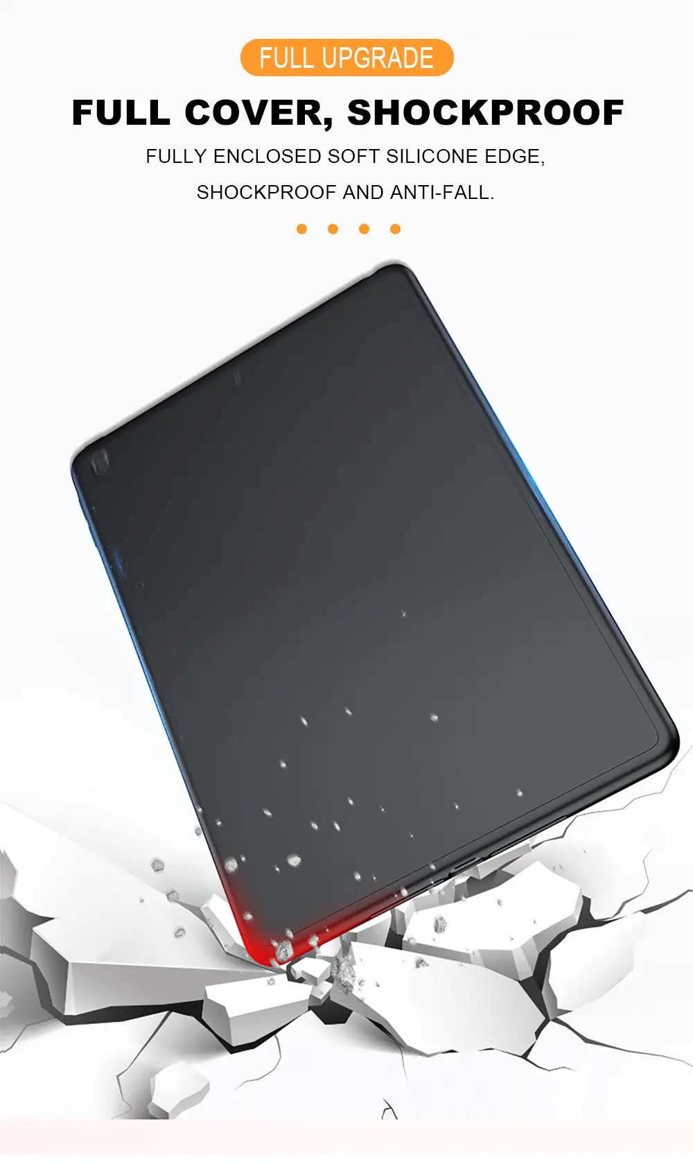 360 Full Cover For iPad 2017 2018 9.7 5th 6th Case For New iPad mini 1 2 3 4 5 Silicone Funda For iPad Pro 11 Air 1 2 With Glass (2)