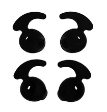 2 Pair Black Silicone Replacement Ear buds Tips for font b Samsung b font font b