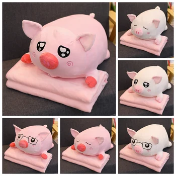 

Pillow Quilt Dual-use Office Napping Blanket Air Conditioning Blanket Three-in-one Air Conditioning Cushion blanket