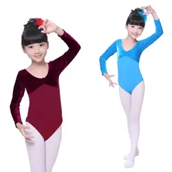 Синий фиолетовый одежды танцевальный костюм Обувь для девочек Балетные Костюмы Купальник ребенок дети с коротким рукавом упражнения