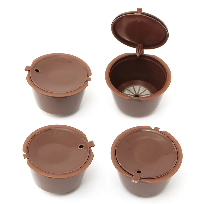 4 шт./компл. кофе Nescafe фильтры Dolce Gusto Кофе Капсула Пластиковая капсула для многоразового использования для Nescafe пополняемые Dolce Gusto